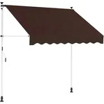 Manuell Einziehbare Markise Braun 100 Cm Vidaxl