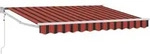 Ausziehbare Markise Orange, Schwarz Und Gelb 3,5 X 2 M Vidaxl