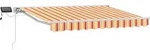 Vidaxl Manual Awning Frame With Leds 3 X 2.5 M