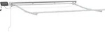 Vidaxl Manual Awning Frame With Leds White 2.5 X 2 M Aluminium