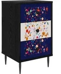 Nachttisch Mainz Schwarz Eichen-optik 36 X 33 X 61 Cm Vidaxl