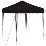 Vidaxl Pop-up Party Tent 195 X 195 X 245 Cm Black Oxford Fabric