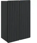 Wandschrank Schwarz 66 X 34,5 X 92 Cm Holzwerkstoff Vidaxl