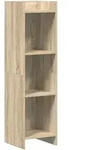 Vidaxl Bookcase Sonoma Oak 30 X 30 X 111 Cm Engineered Wood