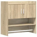 Vidaxl Wall Shelf Wall-mounted Sonoma Oak 80 X 36 X 80 Cm