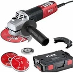 Flex Winkelschleifer Le 9-11 125 Inkl. L-boxx, Fixtec Mutter + 10 Trennscheiben