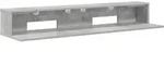 Studiotisch Betongrau 152 X 36 X 19,5 Cm Holzwerkstoff Vidaxl