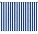 Vidaxl Outdoor Roller Blind 90% Uv Block Blue And White Stripe Hdpe