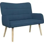 2-sitzer Sofa Blau 115 X 61 X 87 Cm Stoff Vidaxl