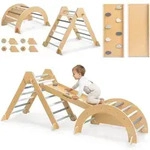 Montessori Spielplatz Aus Holz - Mamabrum - Faltbares Pikler-dreieck -
