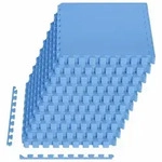 Fu&szlig;matten 40 Stk. Blau 14,4 M2 Eva-schaum Vidaxl
