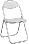 Vidaxl Folding Chair 8 Pcs Faux Leather White And Grey