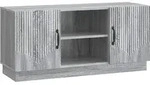 Vidaxl Tv Cabinet 102 X 34.5 X 47 Cm Grey Sonoma Engineered Wood