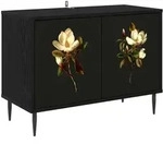 Tv-schrank Bremen 69 X 33 X 50,5 Cm Schwarz Eichen-optik Vidaxl
