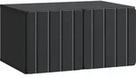 Vidaxl Wall-mounted Tv Cabinet 59.5 X 41 X 30 Cm Black Engineered Wood