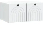 Vidaxl Wall-mounted Tv Cabinet White 59.5 X 41 X 30 Cm Engineered Wood