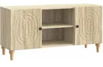 Vidaxl Tv Cabinet Sonoma Oak 102 X 34.5 X 50 Cm Engineered Wood