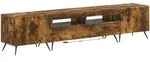 5-teiliges Led Tv Schrank Raucheiche Holzwerkstoff Vidaxl