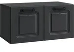 Vidaxl Wall-mounted Tv Cabinet Black 59.5 X 31 X 30 Cm Engineered Wood