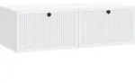 Vidaxl Wall-mounted Tv Cabinet White 98 X 41 X 30 Cm Engineered Wood