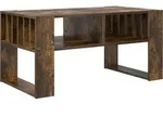 Vidaxl Coffee Table Smoked Oak 92 X 49.5 X 45 Cm Engineered Wood