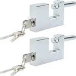 Vidaxl Padlock 2 Pcs Silver Steel