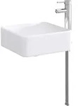Vidaxl Bathroom Sink With Faucet And Drain Chrome 49 X 37 X 14 Cm