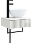 Vidaxl Wall-mounted Wash Basin High Gloss White 40 X 35 X 39 Cm
