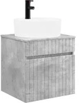 Vidaxl Wall-mounted Sink Vanity Concrete Grey 49 X 44.5 X 65 Cm