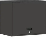 Vidaxl Wall Cabinet For Garage With Gas-lift Door Black