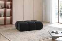 Polsterhocker Designerhocker Darcy 128x85 Cm In Stoff Salvador Schwarz