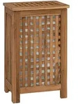 W&auml;schekorb Natur Massivholz Teak Vidaxl