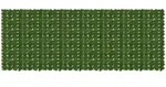 Balkonsichtschutz Mit Bl&auml;ttern Gr&uuml;n 400 X 150 Cm Vidaxl