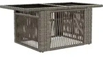 Vidaxl Garden Lifting Up Table Grey 100 X 55 X 37 Cm