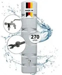 4rain Quadro Regentonne Wandtank Komplett-set 270 Liter Betongrau Inkl.
