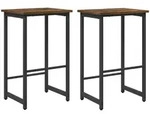Barhocker 2 Stk. Raucheiche 40 X 32 X 74 Cm Holzwerkstoff Vidaxl