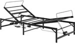 Elektrisch Verstellbares Bettgestell Schwarz 100 X 190 Cm Stahl Vidaxl