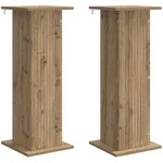 Vidaxl Plant Stand 2 Pcs Artisan Oak 30.5 X 30 X 80.5 Cm