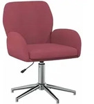Drehstuhl 54 X 58 X 90 Cm Weinrot Stoff Vidaxl