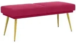 Doppellagige Bank Weinrot 120 X 45 X 46 Cm Samt Vidaxl