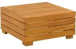 Vidaxl Garden Side Table Solid Acacia Wood Brown 60 X 60 X 30 Cm