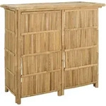 Vidaxl Outdoor Bar Table Natural 115 X 55 X 105 Cm Bamboo