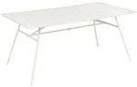Gartentisch Terenzo 160 Cm 90 Cm Metall Hellbeige
