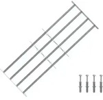 Vidaxl Security Grille For Windows With 4 Crossbars 3 Pcs 4 Crossbars