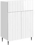 Vidaxl Sideboard High Gloss White 66 X 34.5 X 92 Cm Engineered Wood