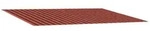 Markisenersatzstoff Orange Und Braun 300 X 200 Cm Polyester Vidaxl
