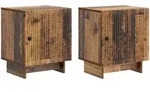 Vidaxl Bedside Cabinet 2 Pcs Old Wood 43 X 34.5 X 50 Cm