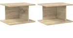 Vidaxl Bedside Table 2 Pcs Sonoma Oak 40 X 30 X 25 Cm Engineered Wood