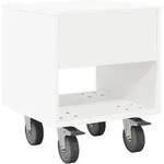 Vidaxl Bedside Table White 40.5 X 40 X 48 Cm Engineered Wood