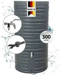 Garantia Nordic Regentonne Komplett-set 300 Liter Graphite Grey Inkl.